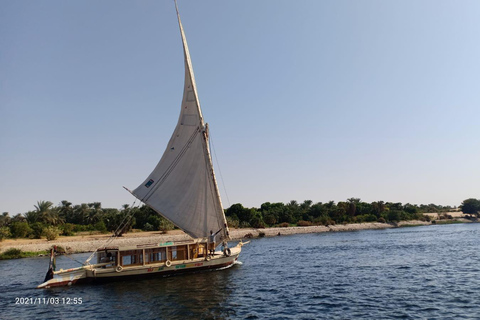 Aswan: Traditional Felucca Sunset Sail with Tea & Cakes