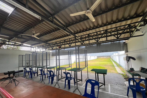 Bangkok: Schietbaanervaring in Ratchanawi met vervoerPakket E: 9 mm 10 kogels + .45 10 kogels + .38 10 kogels