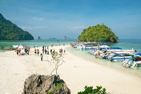 Krabi: Passeio de lancha pelas 4 ilhas e pelo banco de areia de Thale Waek