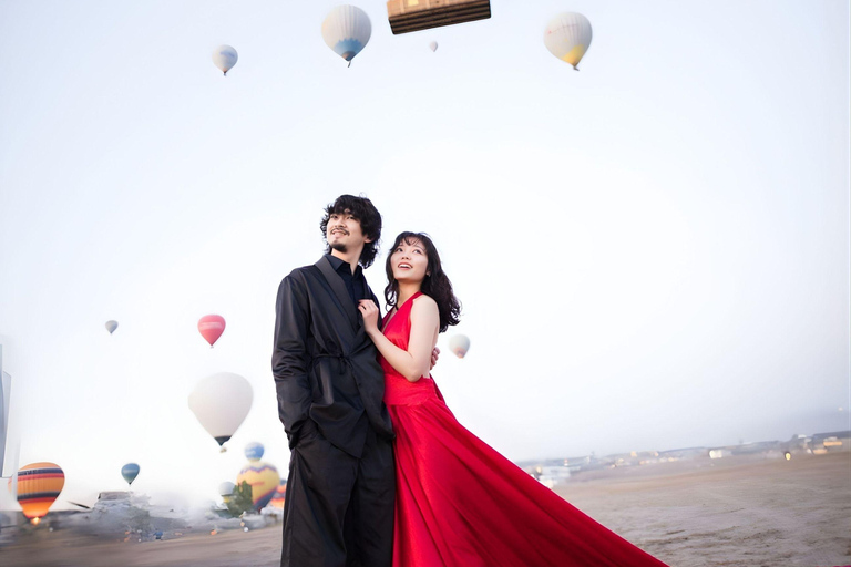 Cappadocia: Private Photo Shoot with Flying Dress & Horses Horse Photo Shoot Experience