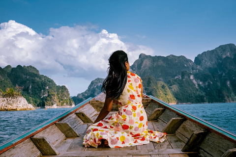 Khao Lak: crucero por el lago Cheow Lan, excursión a pie y tour en kayakKhao Lak: crucero por el lago Cheow Lan, senderismo y excursión en kayak
