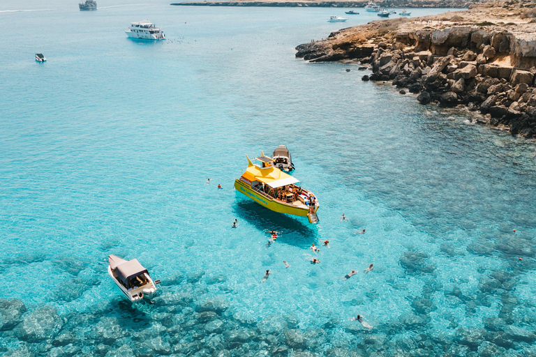 Protaras: Blue Lagoon & Turtle Bay Cruise – Only 30 Guests