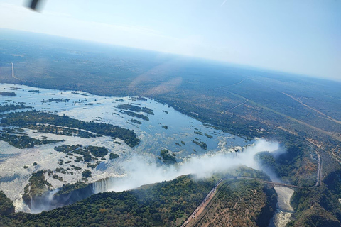 Victoriafallen: Helikopterflygning (flygfoto över fallen)