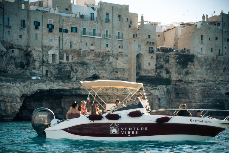 Polignano Sea Caves: Boat Tour with Snorkeling & Aperitif Sea Caves Boat Tour from San Vito