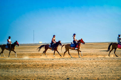 Desde Hurghada: Amanecer en el Mar Rojo y Paseos a Caballo por el DesiertoBahía de Makadi, Sahl Hasheesh: 2 horas sólo de paseo a caballo