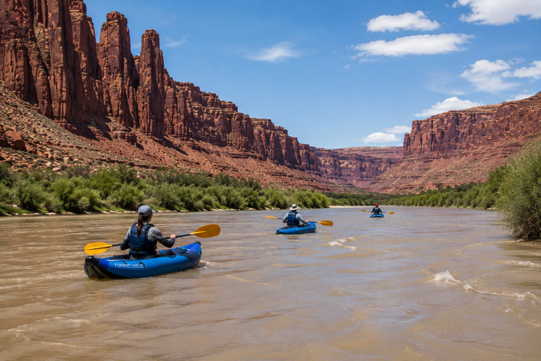 Moab: Inflatable Kayak Adventure~Fisher Towers/Castle Valley