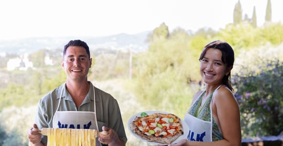 Florenz: Pizza- oder Pasta-Kurs mit Eis auf einem toskanischen Bauernhof