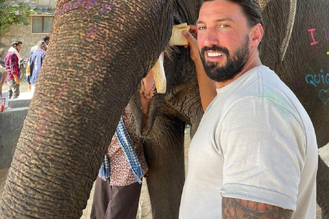 Jaipur: Hathigao Elephant Village Ride, Feeding, & Photos Riding, Feeding, Climbing And Photography with Elephant