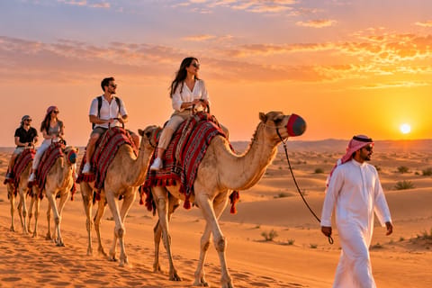 Dubai: Red Dunes Desert Safari with BBQ Dinner & Live Shows