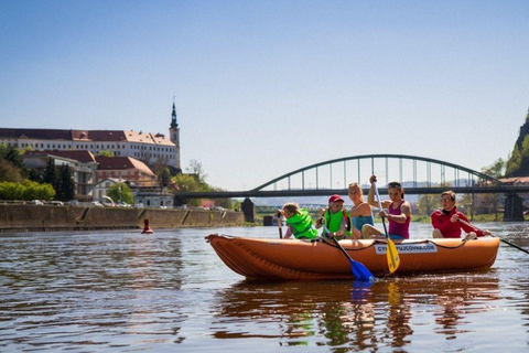 Bad Schandau: tour in bici e gommone a DěčínZattera con 4 posti