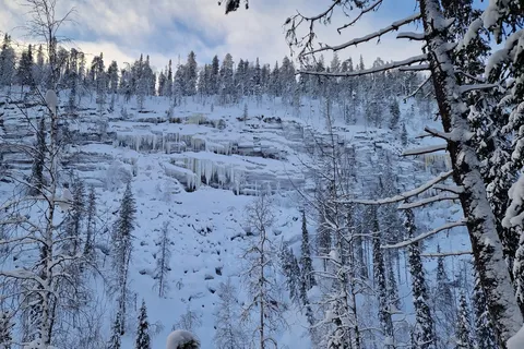 Ruka: Kanion Korouoma w Finlandii - wodospady Korouma
