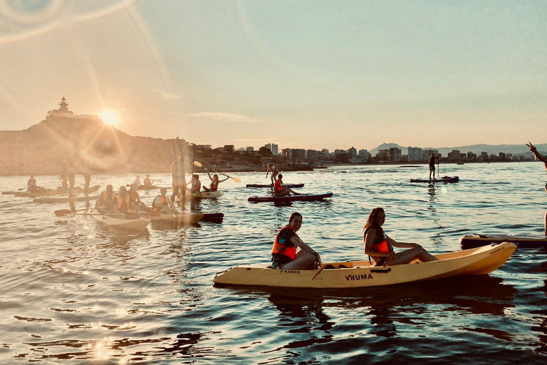 Plage de San Juan : Location de kayak double 2 heures + collation et boisson