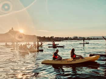San Juan Beach: Double Kayak rental 2 Hours +Snack and Drink