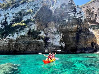 Jávea: Cala Portixol Kayak Tour with Snorkel & Cliff Jumping