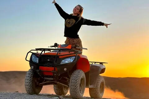 Agafay tour Quade Bike, Sunset and Romantic Dinner Show