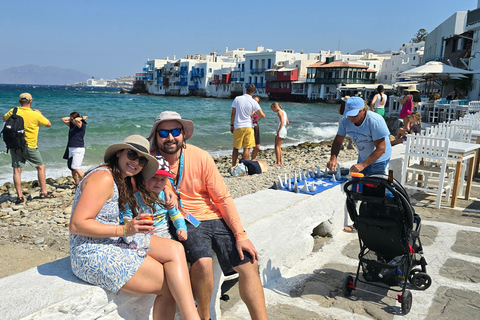 Tour privato di 4 ore dell&#039;isola di Mykonos in minibus di lusso