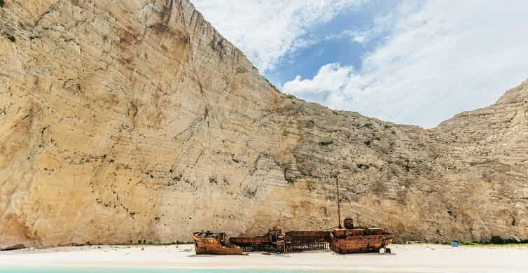 Rock Cliffs and Clear Water at Mediterranean Sea Coast. Greece