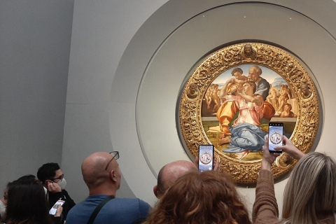 Florence: Walking Tour with Accademia & Uffizi Galleries Tour in Spanish (no Lunch)