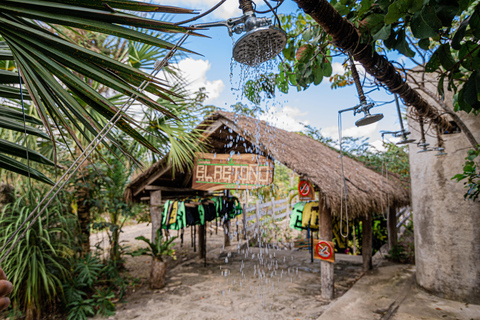 Cancún: Cenotes El Retoño met bicicletas, comida en traslado