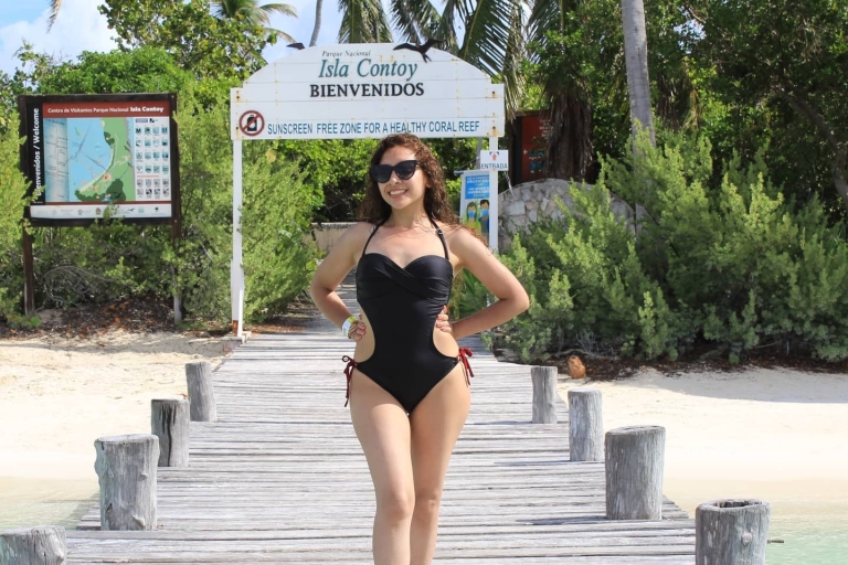 Depuis Cancun ou Riviera Maya : excursion à Isla Contoy et Isla MujeresTour de la zone hôtelière de Cancún et du centre de Cancún