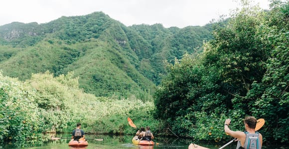 Oahu: Kahana Rainforest River 4-Hour Kayak Rental