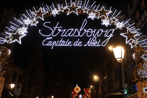 Strasbourg: Christmas Market by Night with Mulled Wine