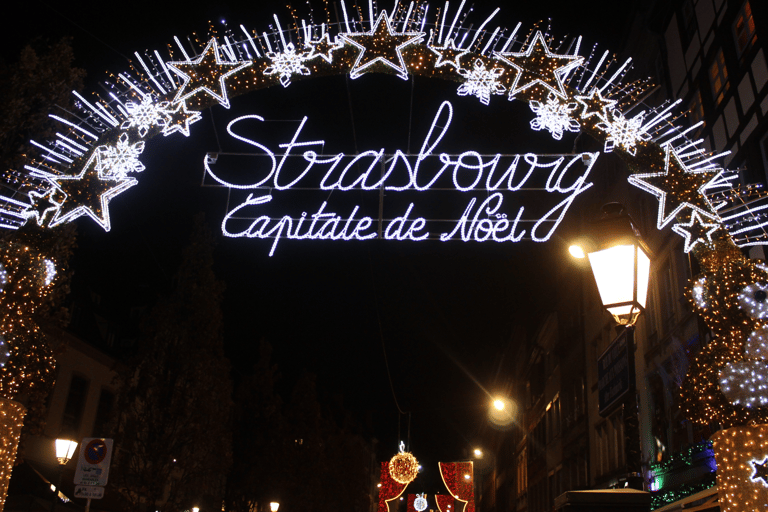 Strasbourg: Christmas Market by Night with Mulled Wine