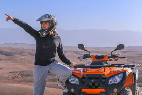 Marrakech: Agafay Desert Quad & Camel Rides With Dinner Show