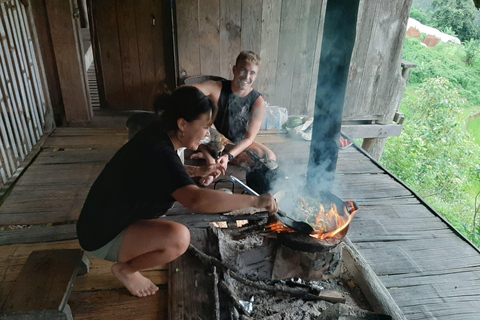 Chiang Mai: 2-dagars djungelvandring med elefantfarm och forsränning