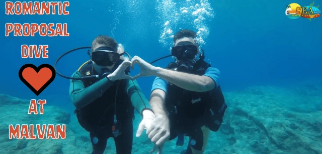 Visit Romantic Proposal Dive Exclusively For Couple in ujeni