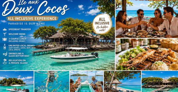 Île des Deux Cocos Day Trip with All-Inclusive Lunch