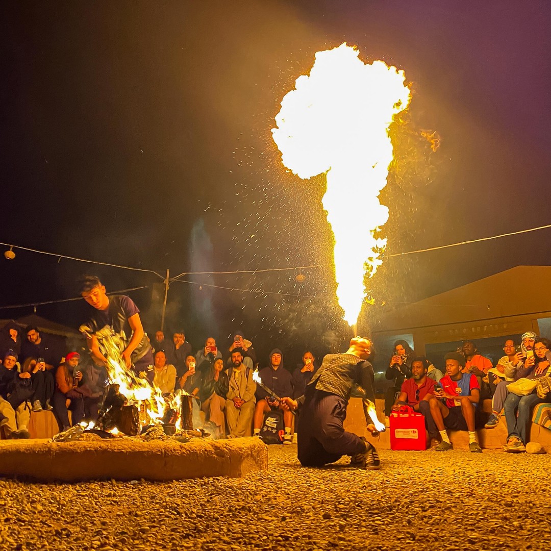 Marrakech : nuit dans le désert d'Agafay, tente, dîner et spectacle - cuisine