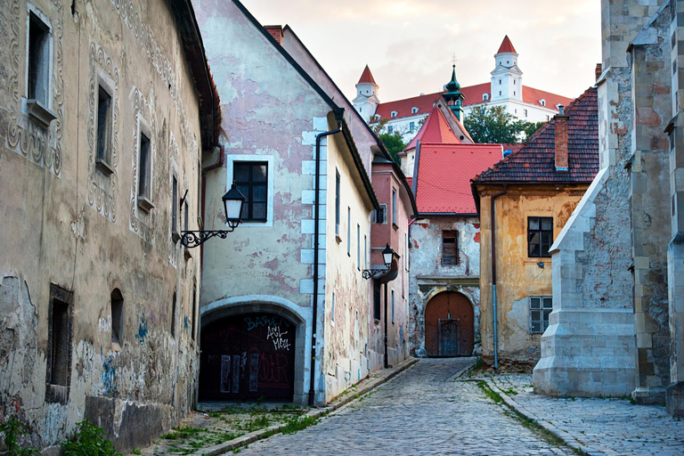 Tour privado a pie por el casco antiguo de Bratislava con crucero por el Danubio