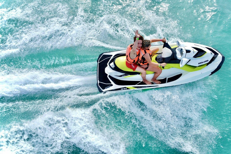 90 Minutes Cancún Jet Ski Adventure: Sea, Lagoon & Mangroves Ride Together – Shared Jet Ski (Book in Pairs)
