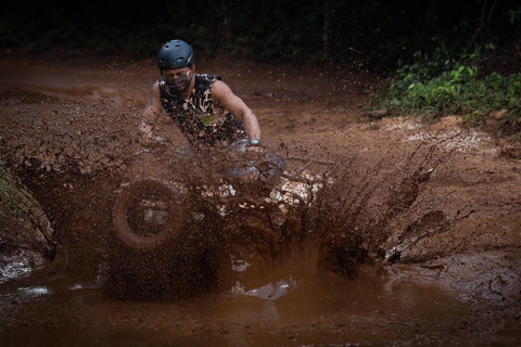 Cancun - en resa Dynamisk höjdpunktstur med ATV, Cenote &amp; ZiplinesDUBBEL ATV FRÅN TULUM