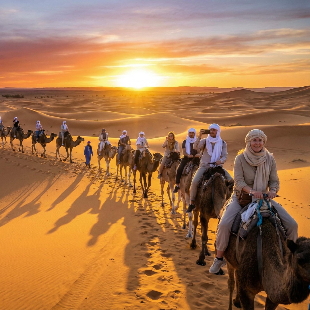Depuis Marrakech : 3 jours dans le Sahara jusqu’à Agadir et camp de luxe - dromadaire