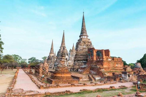 Bangkok - en dagstur Ayutthaya tempel och guidad kryssning Dagstur