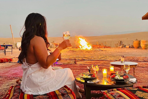 From Marrakech: Agafay Desert Quad Bike, Dinner & Live Show