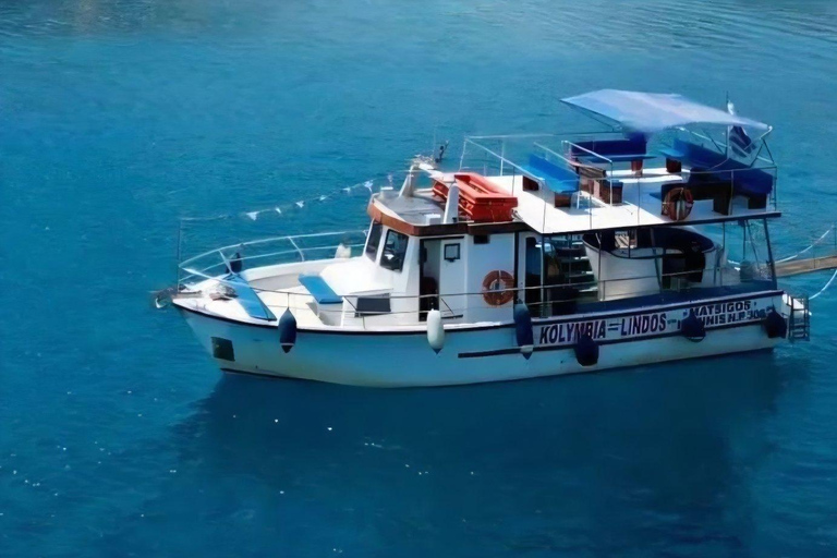 Kolymbia to Lindos:Boat Cruise with Swims & Free Time Lindos