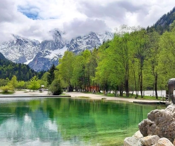 Slovenia's lakes, Nature and Waterfall