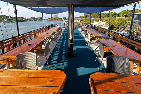 Antalya: Duden Waterfall Relax Boat Trip with Lunch Relax Boat Trip with Hotel Pick Up and Lunch