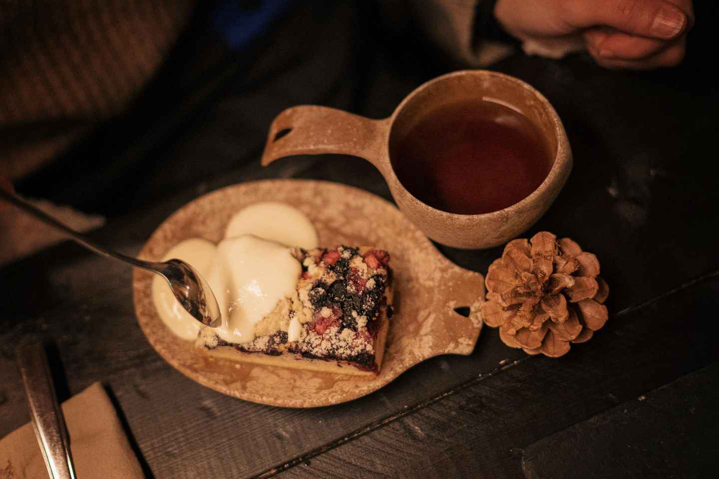 Hreindýrabúgarður í Kemi-Tornio, Lapplandi í Finnlandi með hreindýrasleðaferð