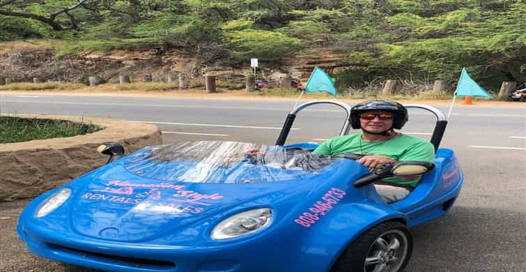 Lemon Rd: Waikiki Scoot Coupe Rental Magic Island & Kaka'ako | GetYourGuide