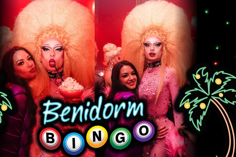 Manchester: FunnyBoyz Benidorm Bingo Cabaret ShowGlass of Fizz &amp; Seat