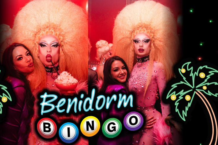 O que estás a fazer? FunnyBoyz Benidorm Bingo Cabaret ShowVista limitada: Apenas em pé