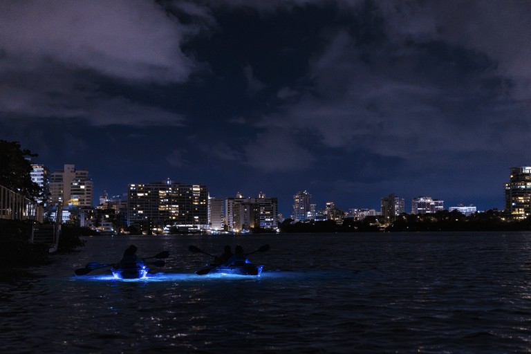 City Glow Under the Moonlight Kayak Tour in Condado Lagoon