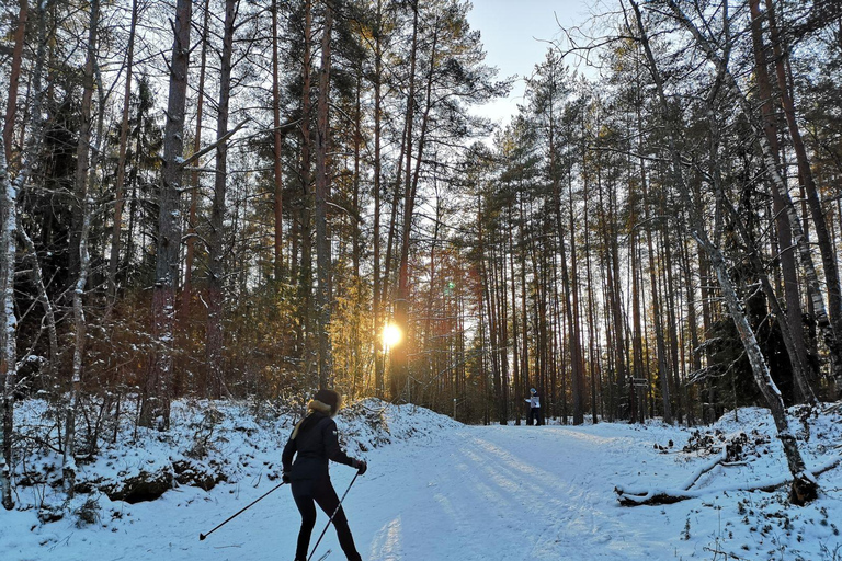 From Riga: Cross-country skiing and beating heart memorial Cross country skiing and continious beating heart memorial