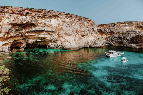 St. Julian's: Comino Blue Lagoon Sunset Cruise by Speedboat Departure at 6:30 PM