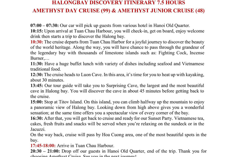 From Hanoi: Halong Bay Day Cruise with Kayak, Cave & Swim Halong Bay Day Cruise from Halong Port (No Transfer)