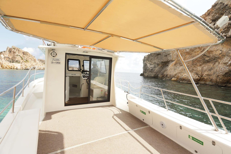 Comino : Blue Lagoon, Sea-caves + Gozo with swimming stops